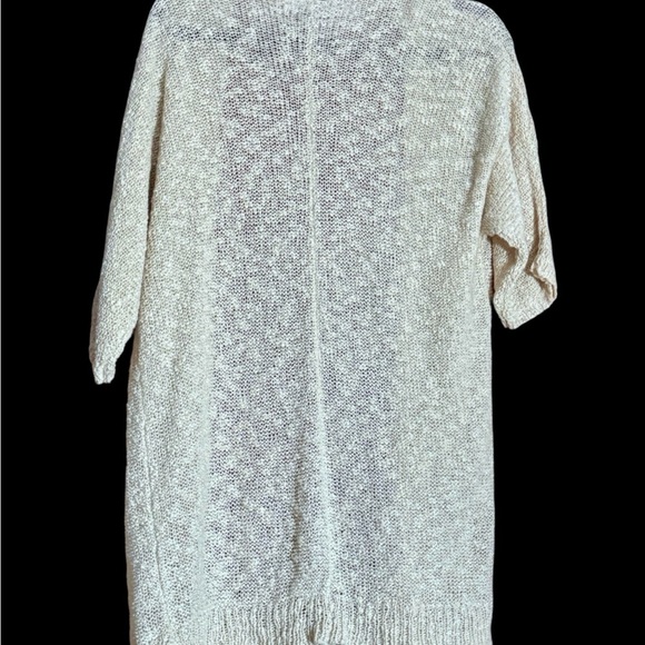 Rue21 Cream Knit Cardigan with Lace Detail - Picture 2 of 5